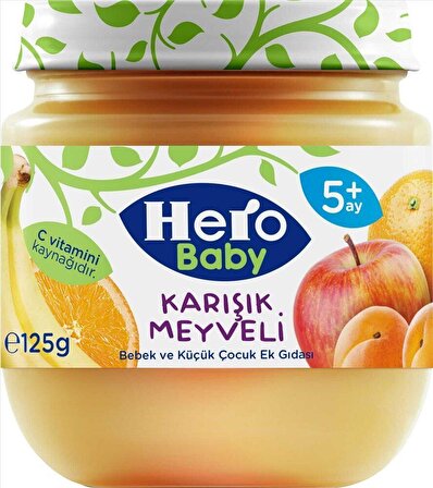 Hero Baby Karışık Meyve Kavanoz Maması 125 gr