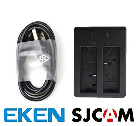 SJCAM Dual İkili Çift Batarya İçin Harici USB Şarj Cihazı USB02