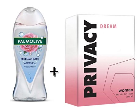 Privacy Dream Kadın Parfüm 100 ml Edt + Palmolive Micellar Care Gül Özlü 500 ml Duş Jeli