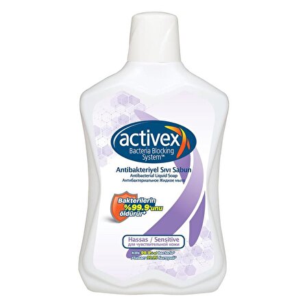 Activex Antibakteriyel Sıvı Sabun Hassas 1 L