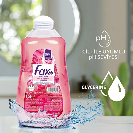 Fax Sıvı Sabun Gul&sakayık 1,5l