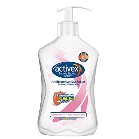 Activex Nemlendiricili Antibakteriyel Sıvı Sabun 500 ml