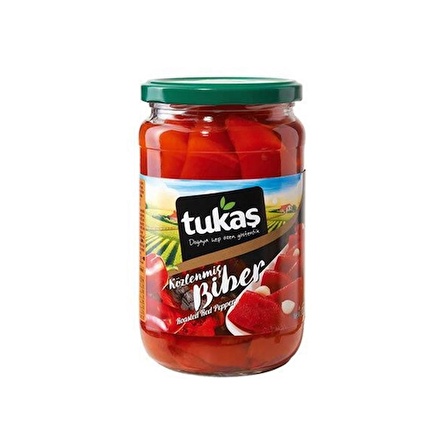 Tukaş Közlenmiş Biber 650 Gr. (2'li)