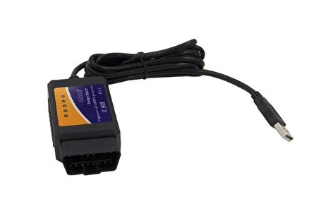 *ELM327 Araç Arıza Tespit Cihazı OBD2 V1.5 (USB) Çipsetli