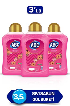 ABC Sıvı Sabun Gül Buketi 3500 ml x 3 Adet