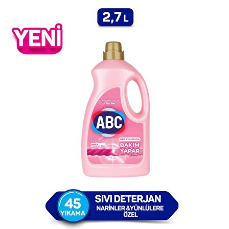 ABC Renkliler İçin Sıvı Deterjan 2.7 lt 45 Yıkama 