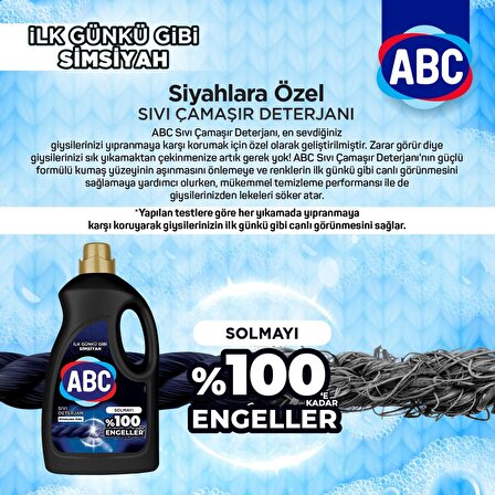 ABC Siyahlar İçin Sıvı Deterjan 2.7 lt 45 Yıkama