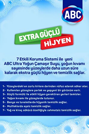 ABC Dağ Ferahlığı Konsantre Jel Çamaşır Suyu 6 x 750 ml