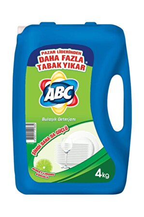 Abc Misket Limonlu Sıvı Elde Yıkama Deterjanı 4 lt 