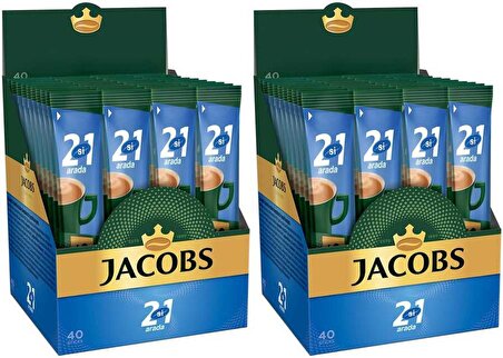 Jacobs 2'si 1 Arada 14 gr 2x40'lı Hazır Kahve