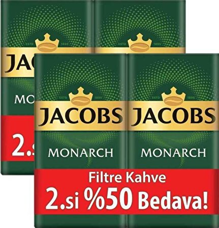 Jacobs Monarch Sert İçim Öğütülmüş Filtre Kahve 2 x 500 gr