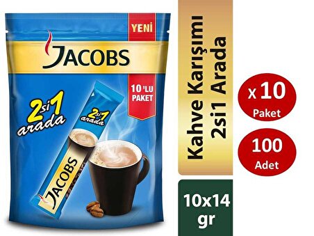 Jacobs 2'si 1 Arada 14 gr 100'lü Hazır Kahve