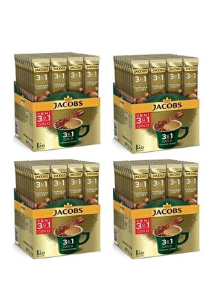 Jacobs 3'ü 1 Arada Gold Yumuşak Lezzet Kahve 160 x 18 G