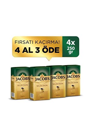 Jacobs Selection Filtre Kahve 250 gr 4 Al 3 Öde
