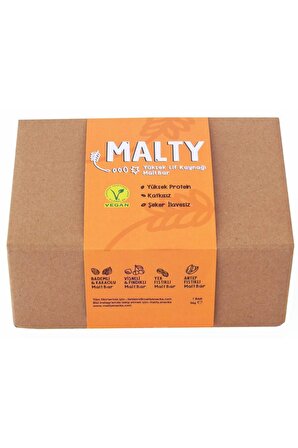 Malty 8li Deneme Kutusu - Kuruyemişli Kuru Meyveli Ve Maltlı Meyve Barları - Şeker İlavesiz
