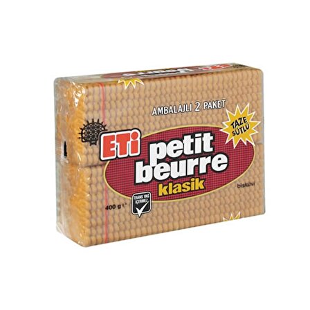 Eti Petit Beurre Klasik Pötibör 400 Gr. (2'li)