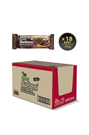 Eti Burçak Sultani Sütlü Çikolatalı Bisküvi 175 g x 18 Adet