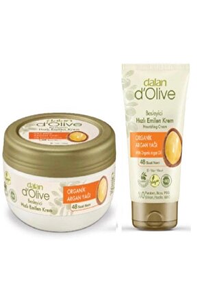 Dalan D'olive 300 Ml Organik Argan Yağlı Krem Avantajı Paket 60 Ml Hediyeli