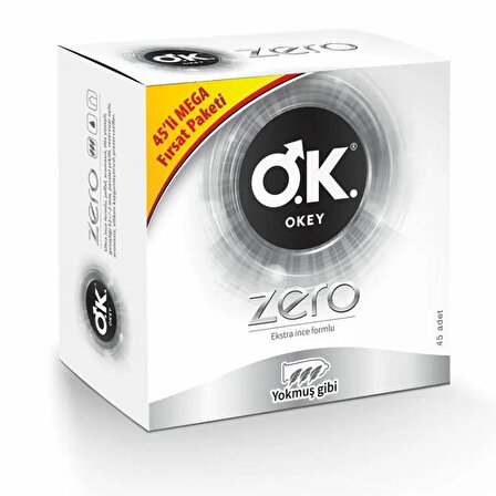 Okey Zero 45'li Prezervatif