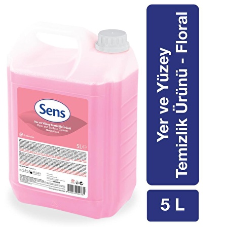 Sens Yer ve Yüzey Temizlik Ürünü Floral 5 Lt