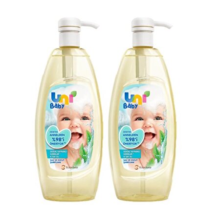 Uni Baby Göz Yakmayan Saç ve Vücut Şampuanı 2x700 ml