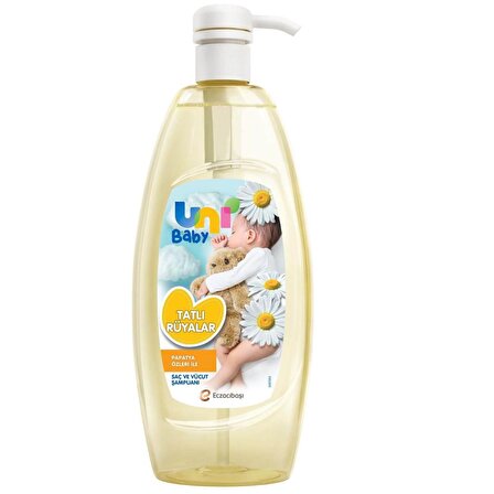 Uni Baby Tatlı Rüyalar Göz Yakmayan Papatya Özlü Yenidoğan Uyumlu Saç ve Vücut Şampuanı 700 ml