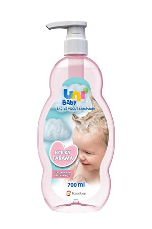 Uni Baby Kolay Tarama Saç ve Vücut Şampuanı 3'lü Set 2100 ml