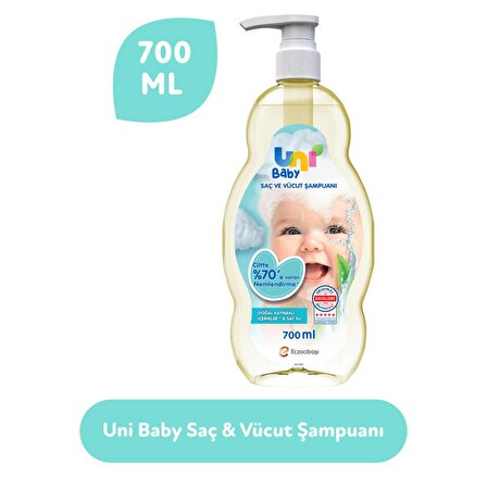 Uni Baby Saç ve Vücut Şampuanı 700 ml