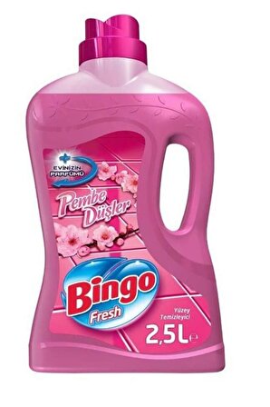 Bingo Fresh Pembe Düşler Çiçek Granit Sıvı Yüzey Temizleyici 2.5 lt 