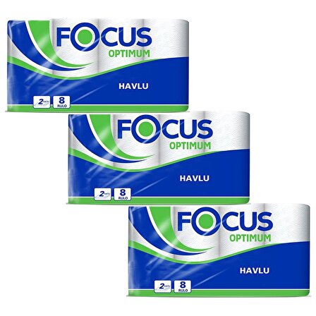 Focus Optimum Kağıt Havlu 8'li X 3 Paket (5038156)
