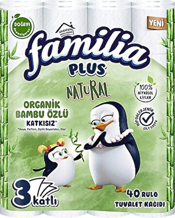 Familia Plus Natural 40'lı Tuvalet Kağıdı