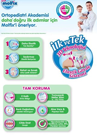 Molfix 4 Numara Maxi 27'li Bel Bantlı Bez