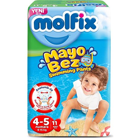 Mayo Bebek Bezi Swimming Pants 4-5 Beden 11'li 9-15 Kg 