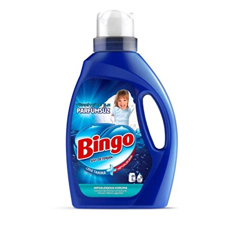 Bingo Leke Karşıtı & Hipoalerjenik Renkliler için Sıvı Deterjan 33 Yıkama 2.145 lt