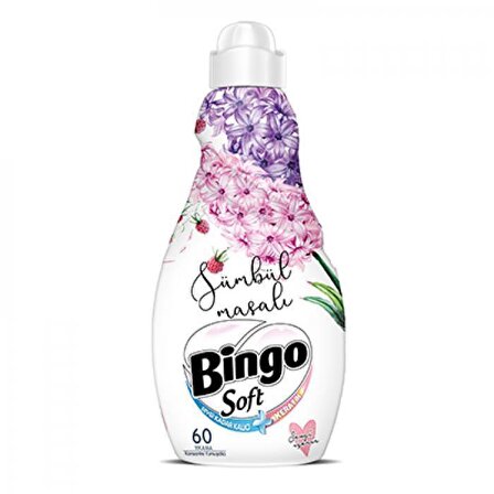 Bingo Soft Sümbül Masalı Beyazlar ve Renkliler İçin Konsantre Yumuşatıcı 1440 ml 60 Yıkama