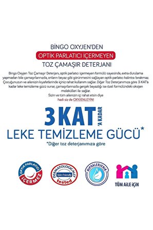 Bingo Oxyjen Toz Çamaşır Deterjanı 8 Kg