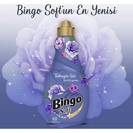 Bingo Soft Gül & Lisyantus Beyazlar ve Renkliler İçin Konsantre Yumuşatıcı 1440 ml 60 Yıkama