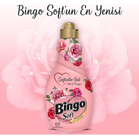 Bingo Soft Gül & Frezya Beyazlar ve Renkliler İçin Konsantre Yumuşatıcı 1440 ml 60 Yıkama