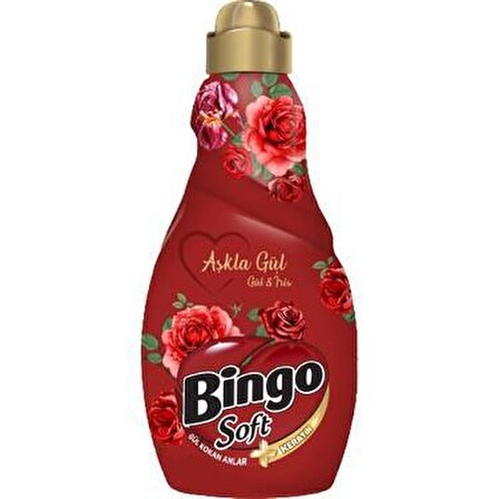 Bingo Soft Gül & İris Beyazlar ve Renkliler İçin Konsantre Yumuşatıcı 1440 ml 60 Yıkama