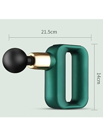 Fascıal Gun Yeşil LCD Ekran Dikdörtgen Fizyoterapi-Masaj Aleti AMG7