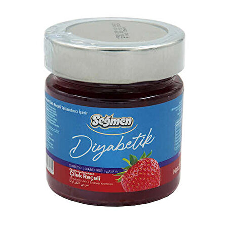 Seğmen Diyabetik Çilek Reçeli Kavanoz 270g