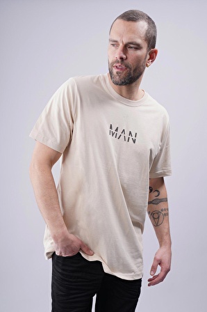 Gabria Man Yazı Baskılı Oversize T-shirt