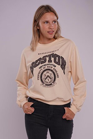 Gabria Boston Baskılı Sweat