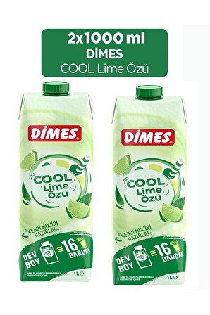 Dimes Cool Lime Özü 1 lt 2'li