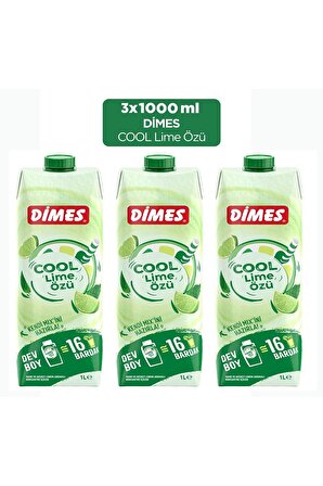 Dimes Cool Lime Özü 1 lt 3'lü