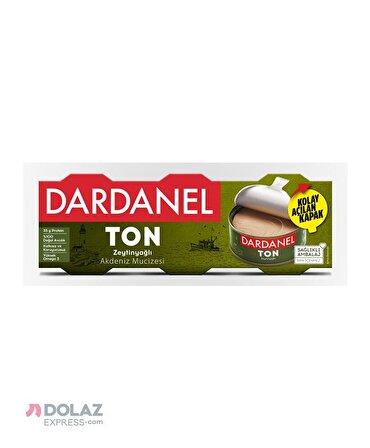 Dardanel Zeytinyağlı Ton Balığı 80 Gr 3 lü