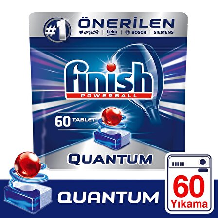 Finish Quantum 60 Yıkama Tablet Bulaşık Makinesi Deterjanı 60 Adet 
