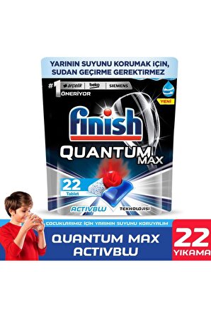 Finish Quantum 22 Yıkama Tablet Bulaşık Makinesi Deterjanı 22 Adet 
