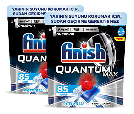 Finish Quantum Max Bulaşık Makinesi Tableti 85'li 2 Adet