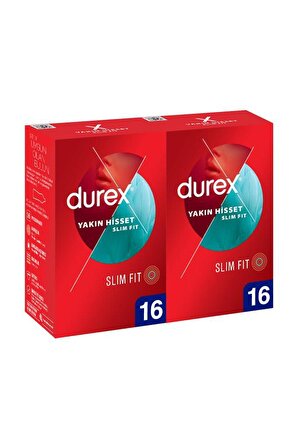 Durex Yakın Hisset 32 Slim Fit Prezervatif